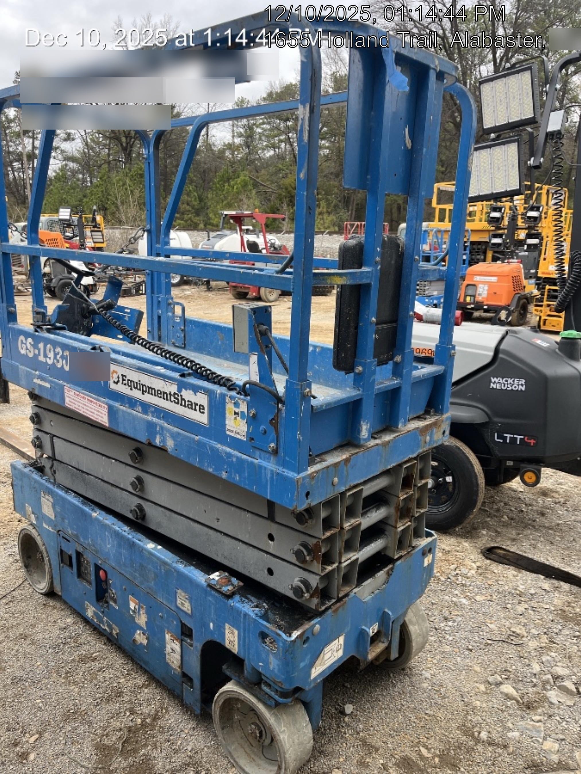 2019 Genie GS-1930 Fixed Rails with Chain Entry