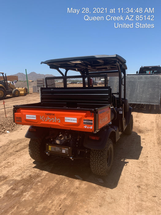 2022 Kubota RTV-X1140W-H Plastic Canopy, Windshield Acrylic Clear, LED Strobe Light, Wire Harness Kit, Back up Alarm