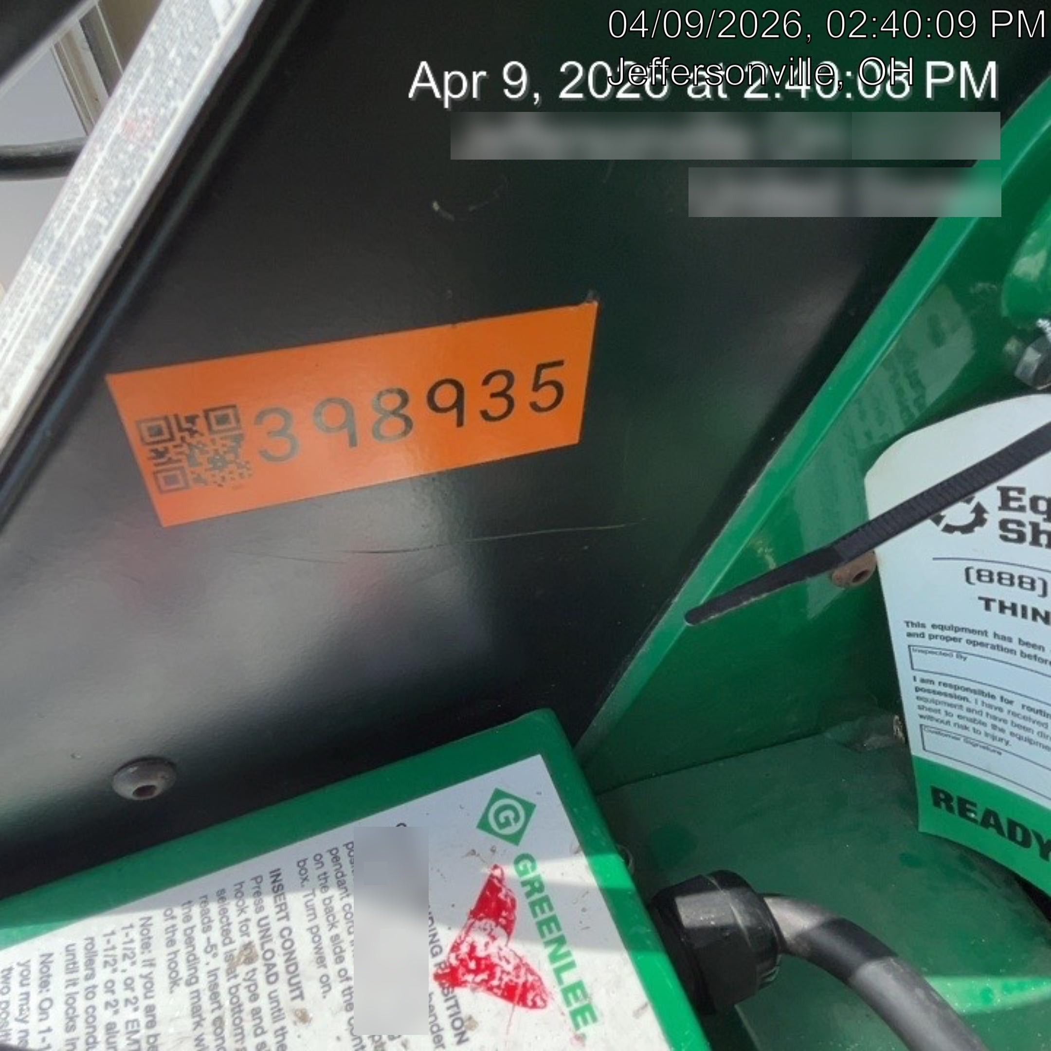 2023 GREENLEE 854DX