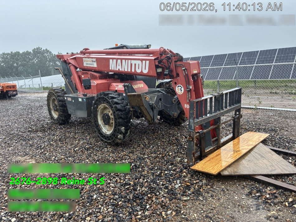 2018 Manitou MTA10055 Manitou MTA 10055 w/Open ROPS, Work Lights/Strobe, Aux Hyd, Solid Tires, Lift Hook, 66" Carriage, 60" Forks