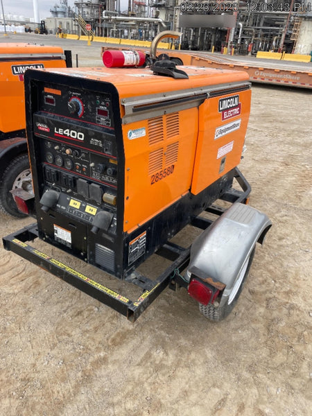 2022 Lincoln Electric LE400 Kubota V1505, Trlr, Cable Rack, Light Kit, ES Decals, T3