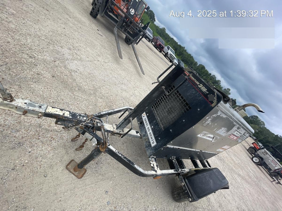 2019 Lincoln Electric Vantage 322 Welder Ready-Pak 3, Two wheel trailer, Fender and Light kit, Cable Rack