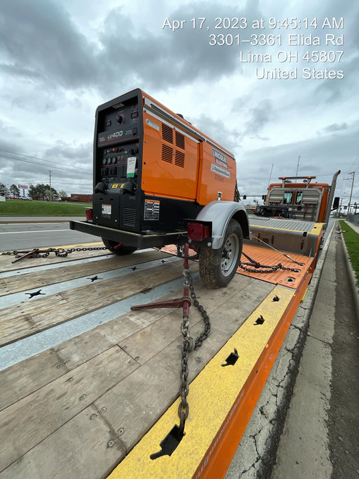 2022 Lincoln Electric LE400 Kubota V1505, Trlr, Cable Rack, Light Kit, ES Decals, T3