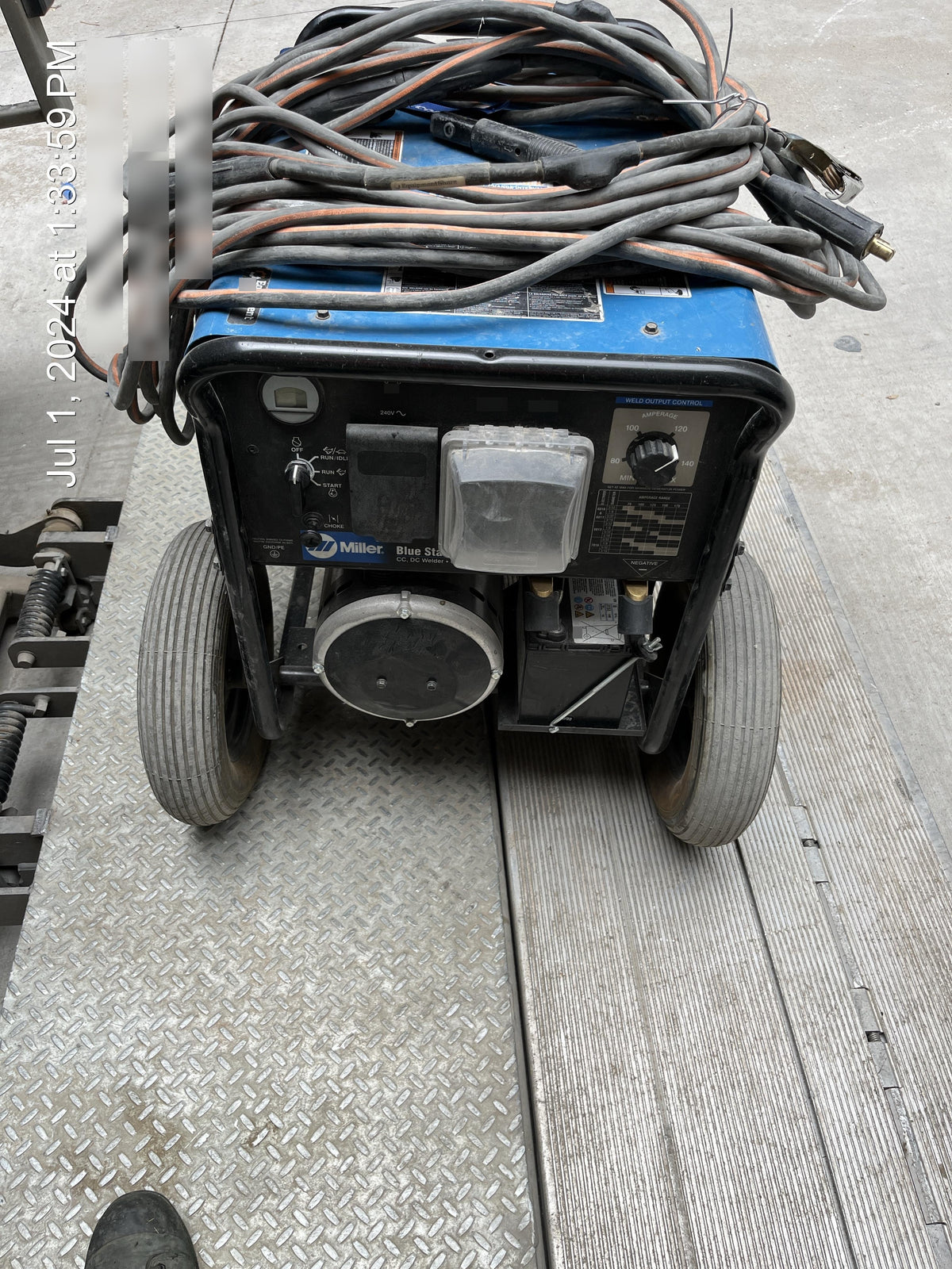 2023 Miller Electric Blue Star 185 Engine Driven Welder, Electric Start, 13 hp, Gas, 6,500 W Peak 907664