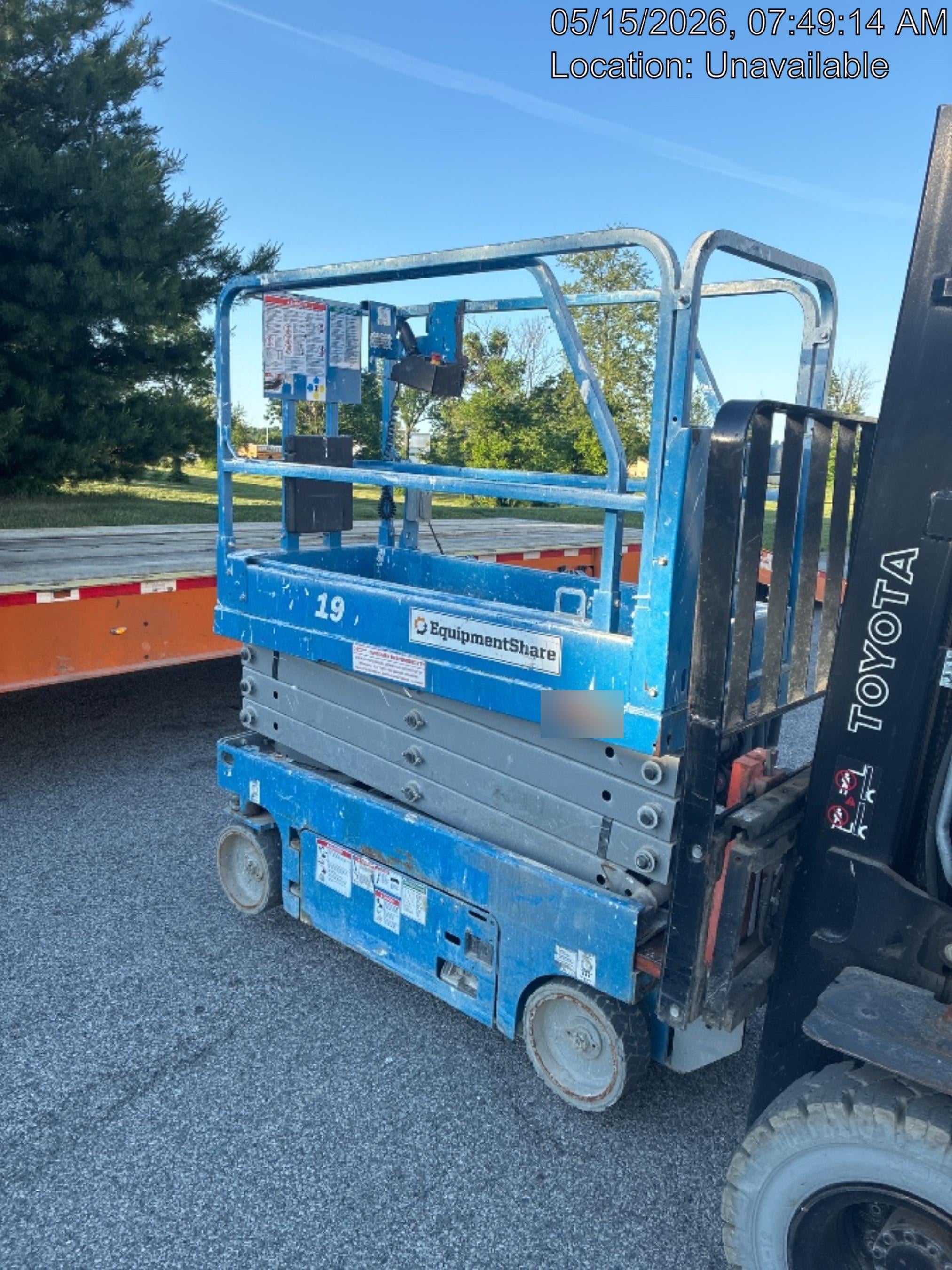 2020 Genie GS-1930 Solid Non Marking Tires, Beacon, Folding rails with half height swing gate