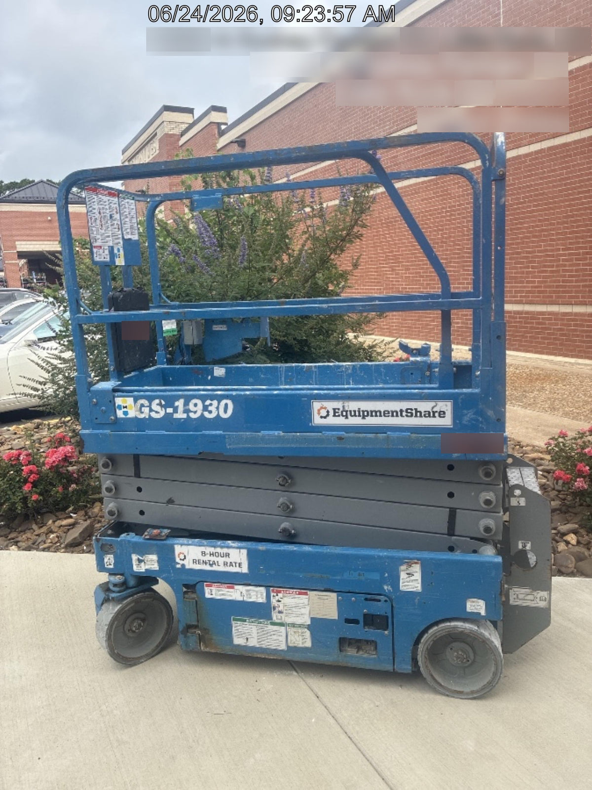 2019 Genie GS-1930 Fixed Rails with Chain Entry