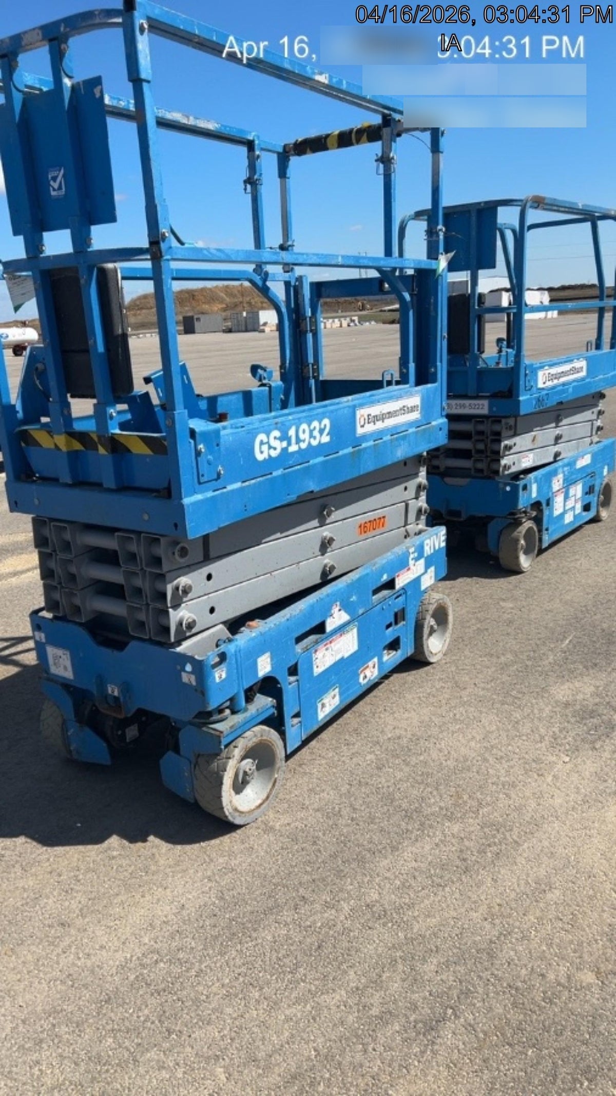 2017 Genie GS-1930 Genie GS-1930 Scissor Lift