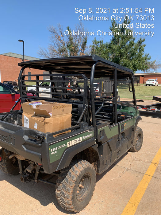 2019 Kawasaki Mule PRO-DXT Standard Options, Backup Alarm, Beacon, Plastic Hard Top, Poly Windshield, Horn Kit