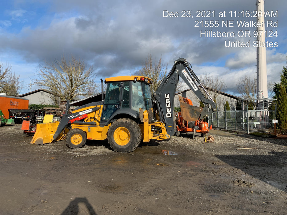 2020 John Deere 310LEP Cab/Heat/Air, 4WD, Standard Stick, Pilot Controls, 2 Way Hydraulics, TAG Manual QC