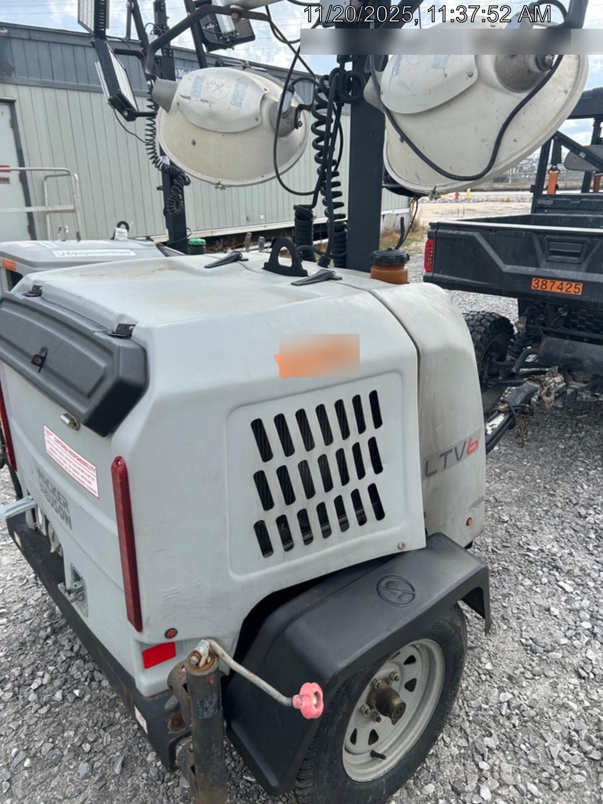 2019 Wacker Neuson LTV6K-MH Power mast, 1100W MH, Fuel Sensors, Wiring Harness