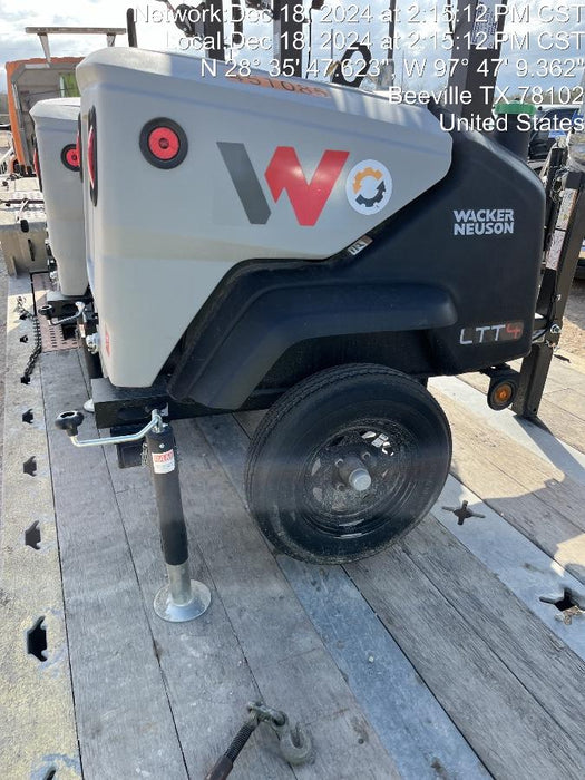 2024 Wacker Neuson LTT4 Diesel, Kohler KDW702, Deep Sea Controller, Auto Start, LED 320W, Bypass Outlet, T3