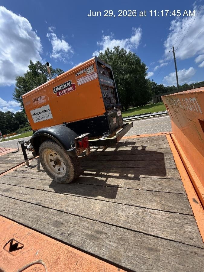 2021 Lincoln Electric Vantage 322 Vantage 322 Ready Pak 3 w/ Decals, ORANGE (includes trailer, cable rack, fender light kit) NO Telematics