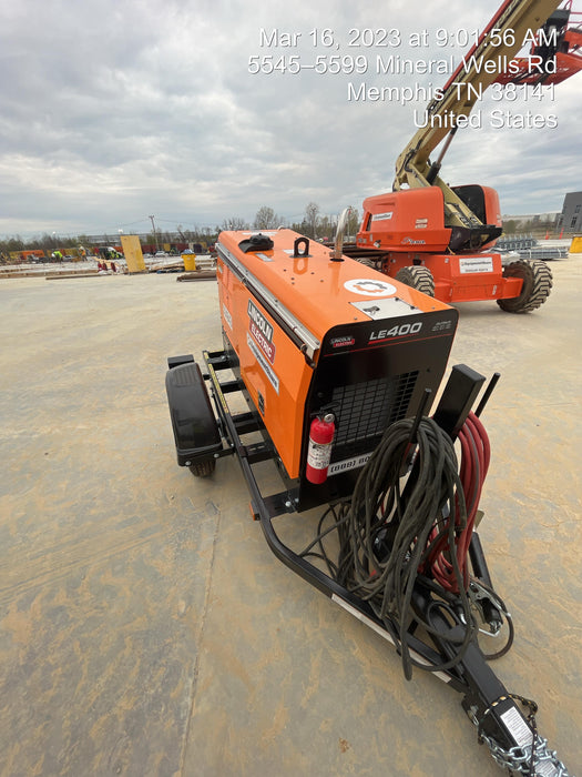 2023 Lincoln Electric LE400 Kubota V1505, Trlr, Cable Rack, Light Kit, ES Decals, T3