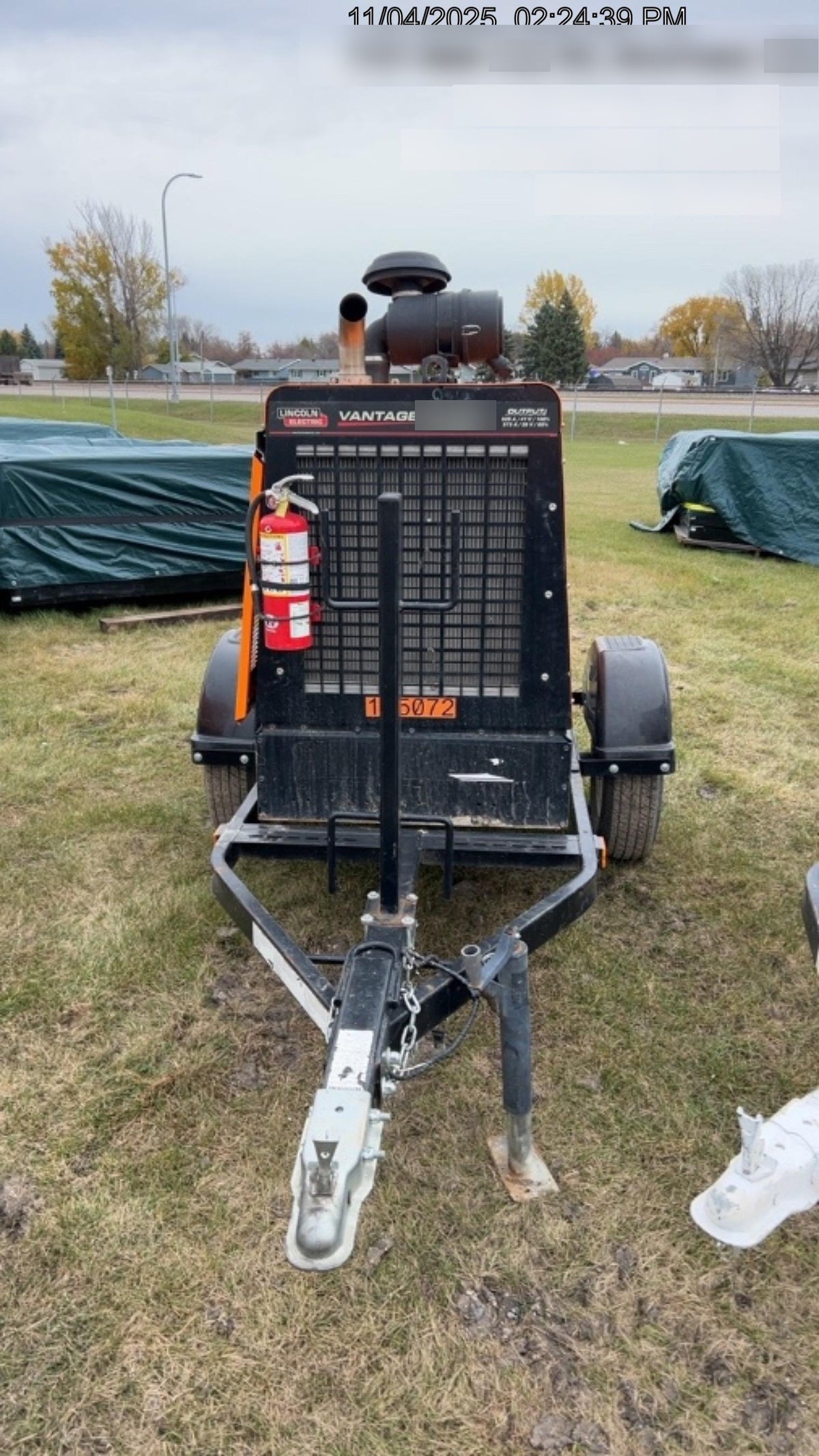 2021 Lincoln Electric Vantage 549X Ready Pak 3, ORANGE (includes trailer, cable rack, fender light kit)