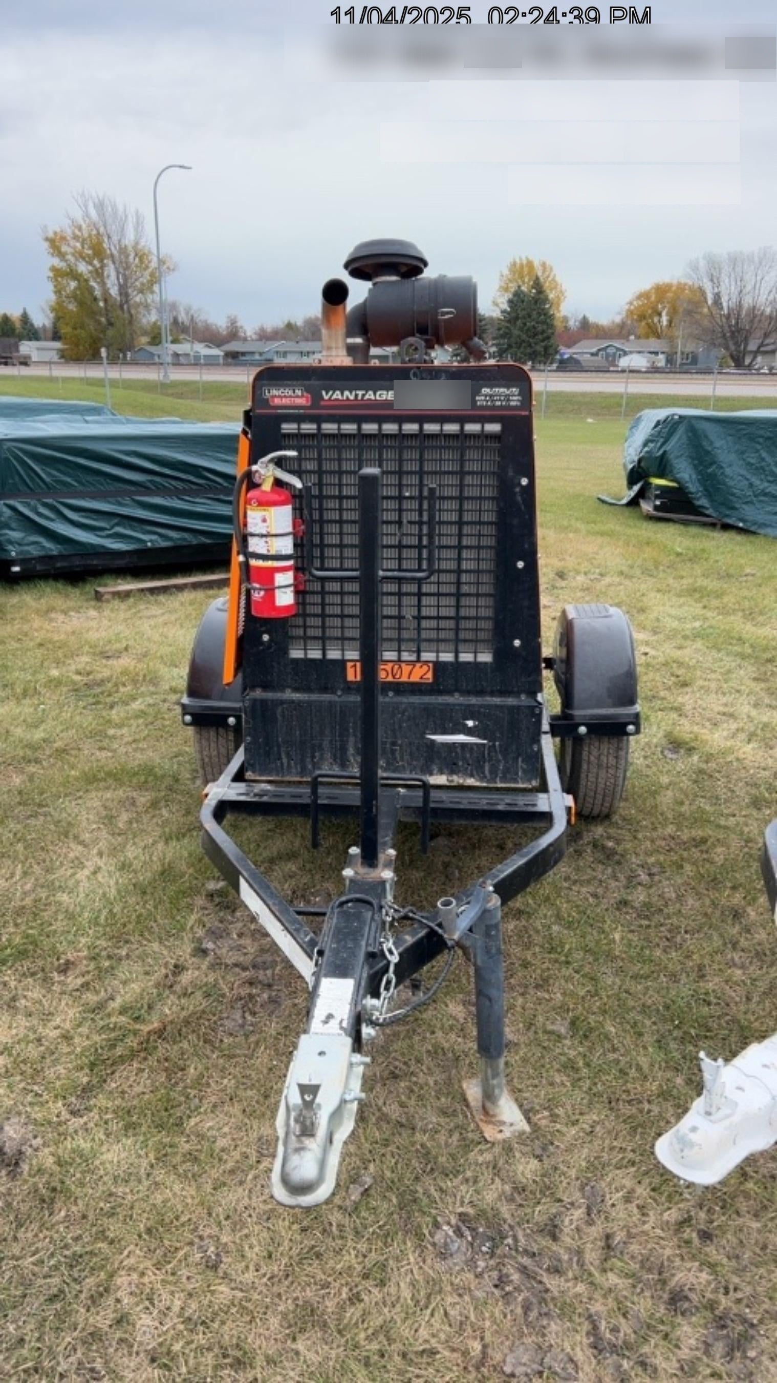 2021 Lincoln Electric Vantage 549X Ready Pak 3, ORANGE (includes trailer, cable rack, fender light kit)