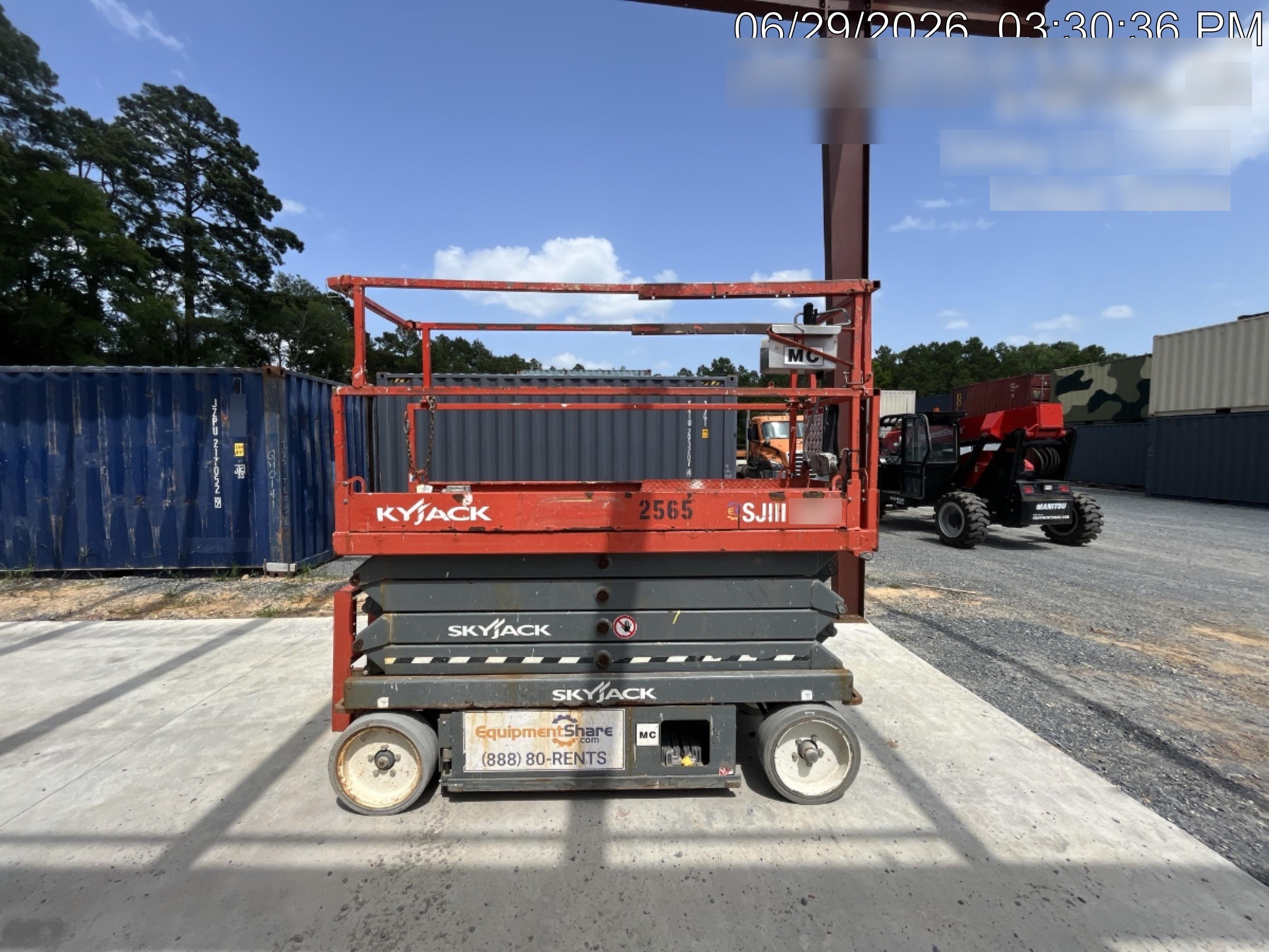 2016 Skyjack SJIII-3226 Standard Options