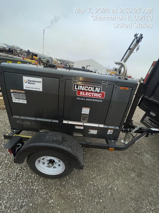 2024 Lincoln Electric Dual Maverick 200/200X Ready Pak 3, Includes Trailer, Cable Rack, Fender Light Kit K4382-1-RP3