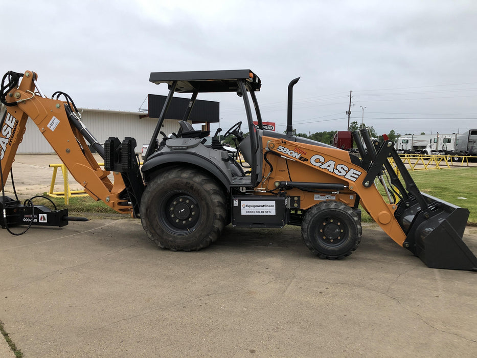 2020 Case 580N EP - Extendable Backhoe Canopy 4WD, Extendable Stick, Pilot Controls, 2 Way Hydraulics, Ride Control, TAG Manual QC
