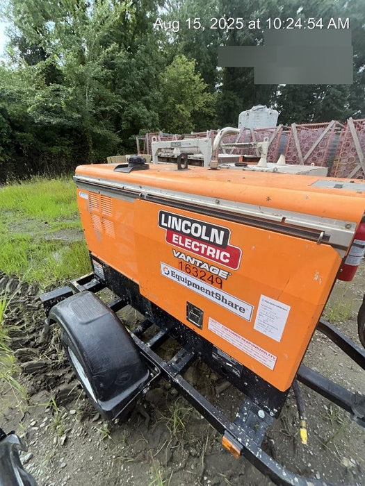 2021 Lincoln Electric Vantage 322 Vantage 322 Ready Pak 3 w/ Decals, ORANGE (includes trailer, cable rack, fender light kit) NO Telematics