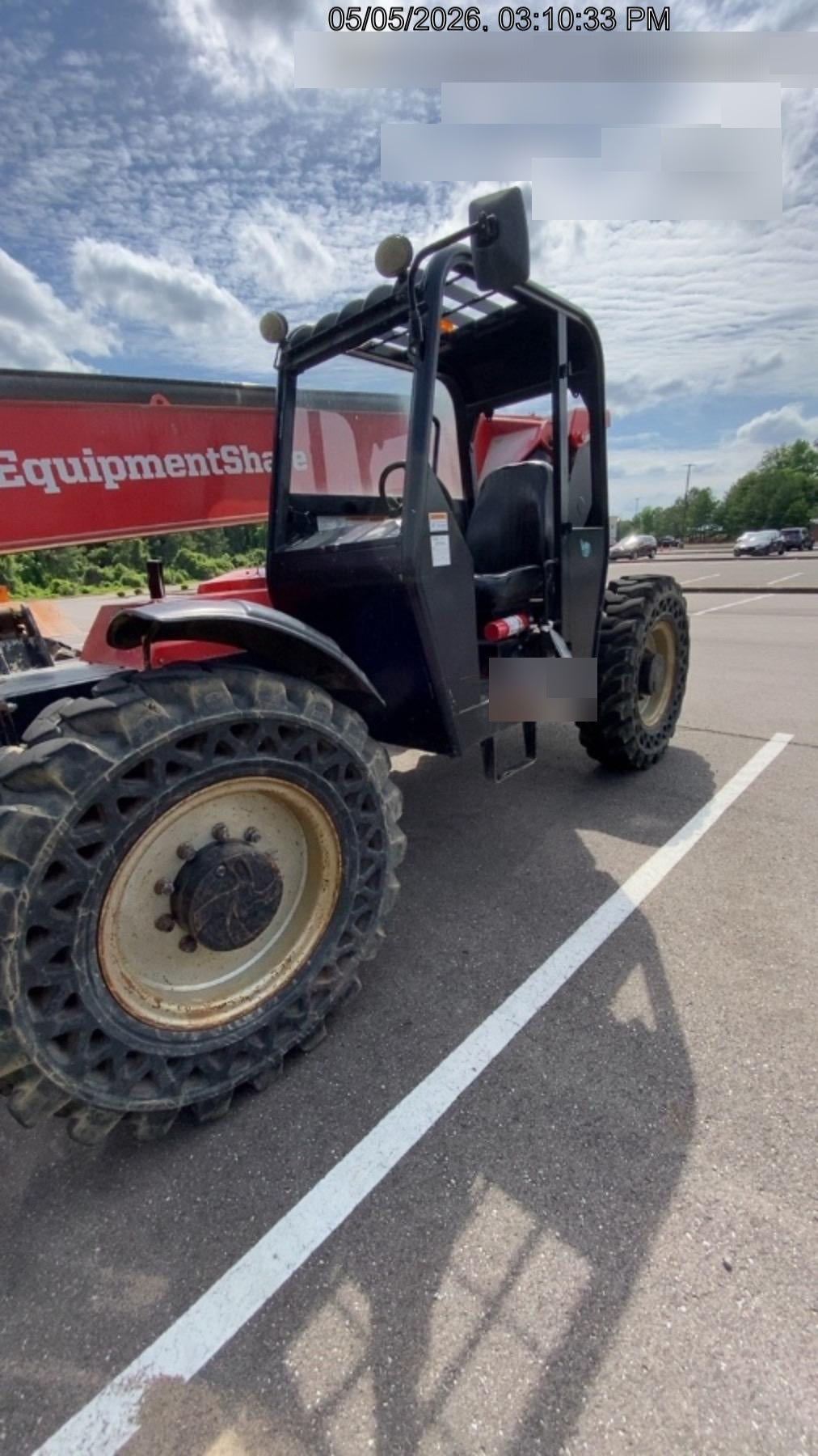 2019 Manitou MTA10055 Canopy, 120 HP, Solid Tires, Work Lights, Lift Hook, Auxiliary Hydraulics 66" Carriage and 60" Forks