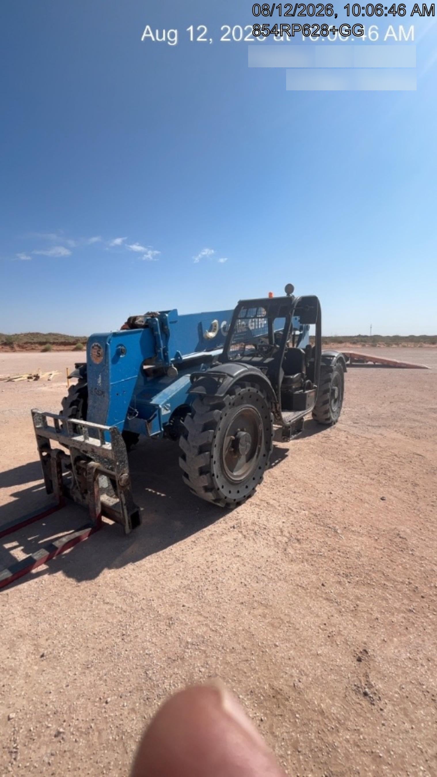 2018 Genie GTH-636 Genie GTH-636 w/Open ROPS, Solid Tires, Work Light/Beacon, 48" Carriage and Forks