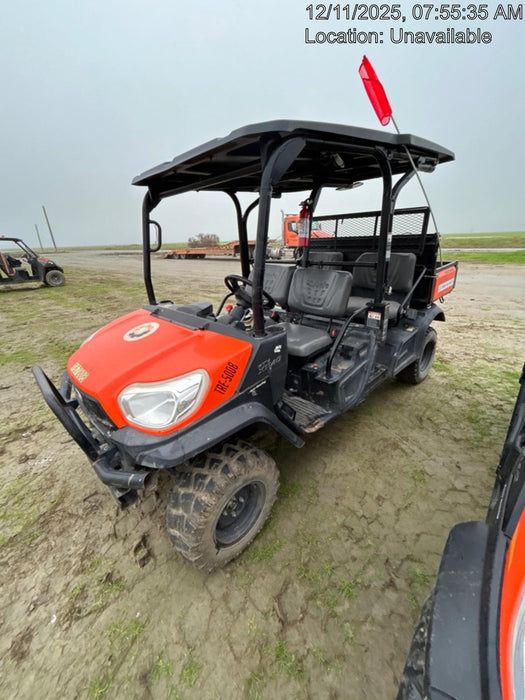 2021 Kubota RTV-X1140W-H Plastic Canopy, Windshield Acrylic Clear, LED Strobe Light, Wire Harness Kit, Back up Alarm