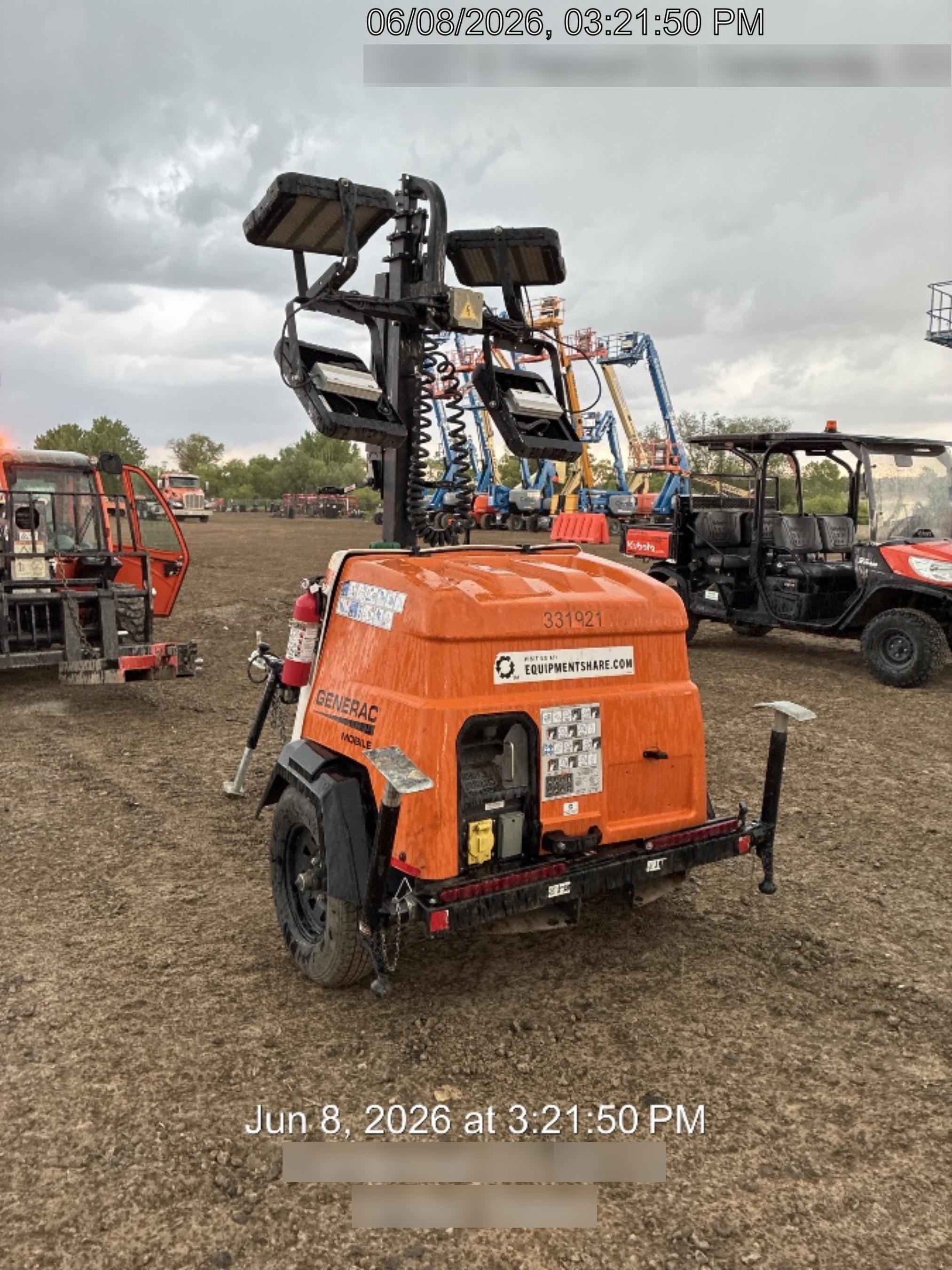 2023 Generac MLT2 Diesel, Flex Switch 120V Input, Powerzone Controller, (4) 320W LED Lights, 4kW Generator, 39.9 Gal Fuel Tank, 2" Ball, T3