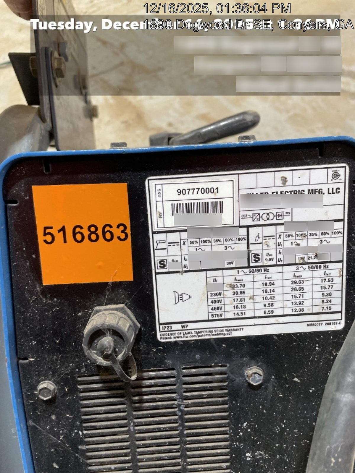 2025 MILLER ELECTRIC CST-282