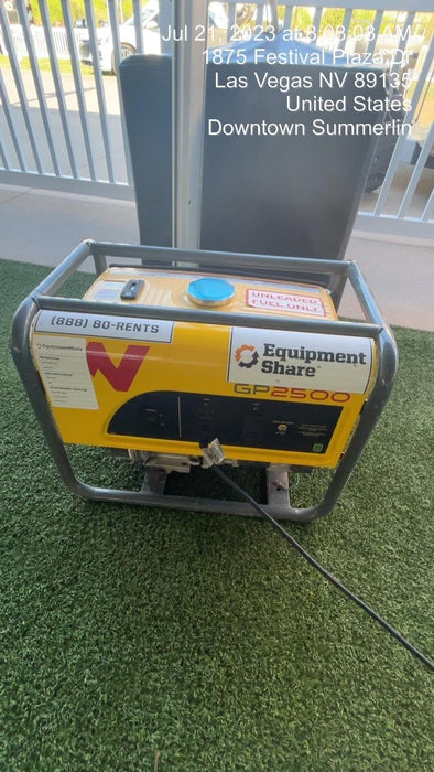 2020 WACKER NEUSON GP2500A