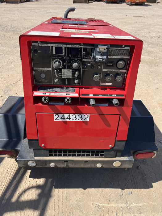 2022 Shindaiwa DGW400MDL Kubota D902 Engine, 23 HP, Dual Op Welder, Wire, Arc, Droop Stick, Tig, and CC Stick Functionality, Simulphase, 3 Phase and 1 Phase Gen Output, Single Axle NB Trlr, Slr Trckl Chrg 12V 12W, Fire Ext