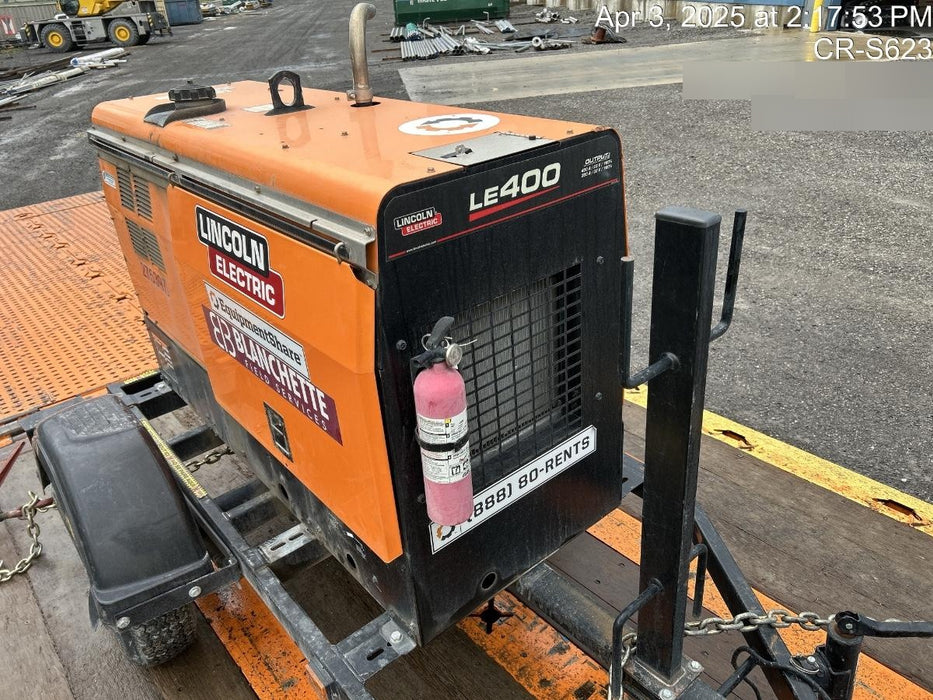 2022 Lincoln Electric LE400 Kubota V1505, Trlr, Cable Rack, Light Kit, ES Decals, T3