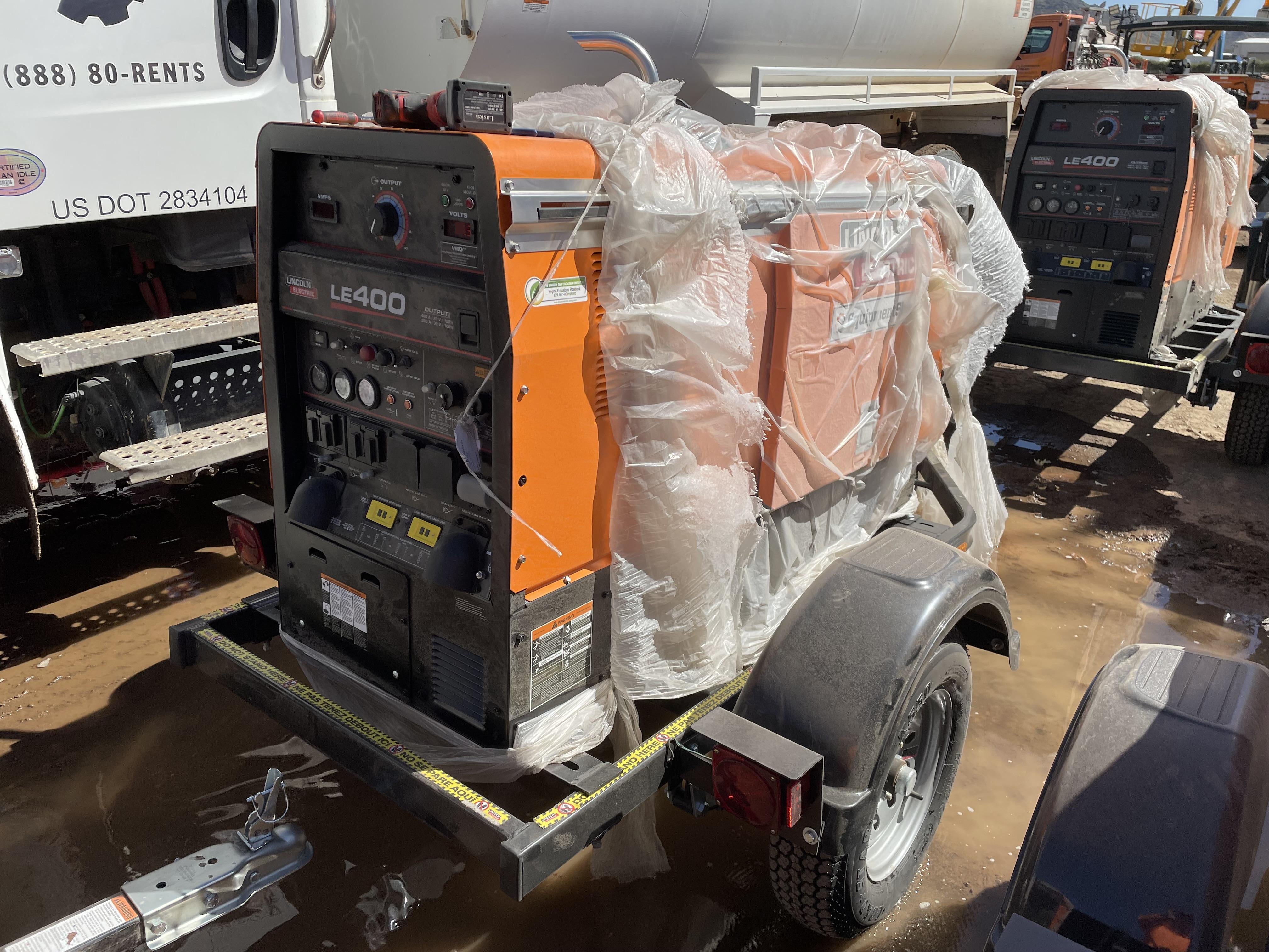 2023 Lincoln Electric LE400 Kubota V1505, Trlr, Cable Rack, Light Kit, ES Decals, T3