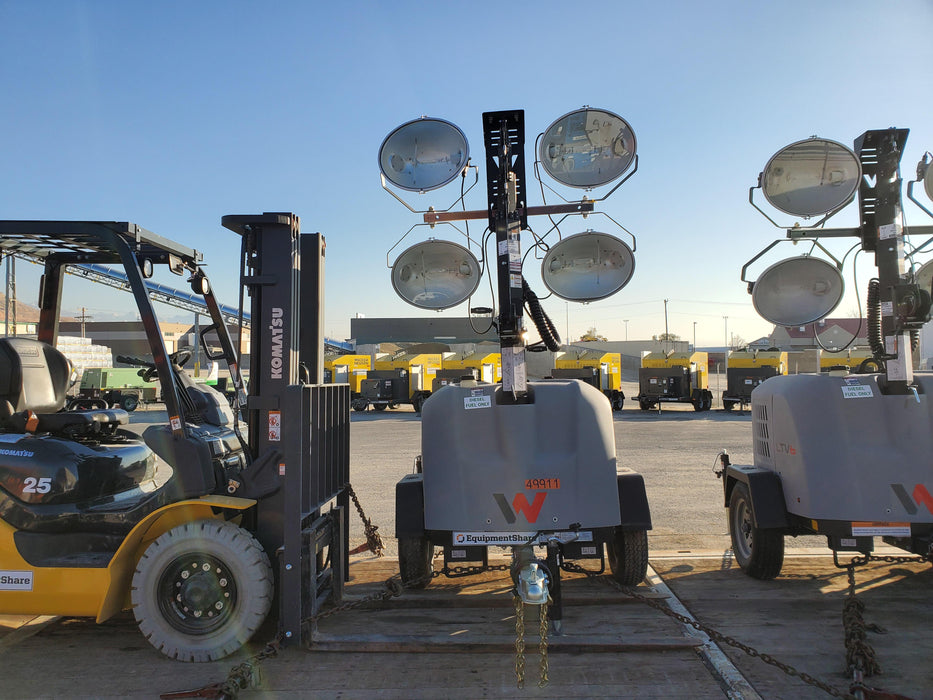 2019 Wacker Neuson LTV6L-MH Mobile Light Tower w/Fuel Level Sensor Installed