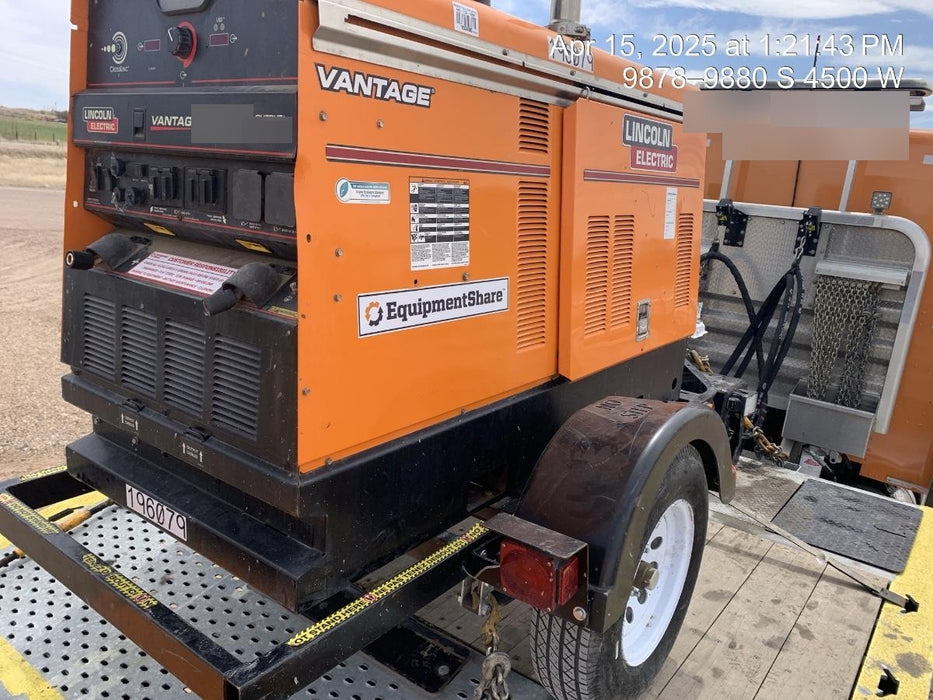 2021 Lincoln Electric Vantage 549X Ready Pak 3, ORANGE (includes trailer, cable rack, fender light kit)