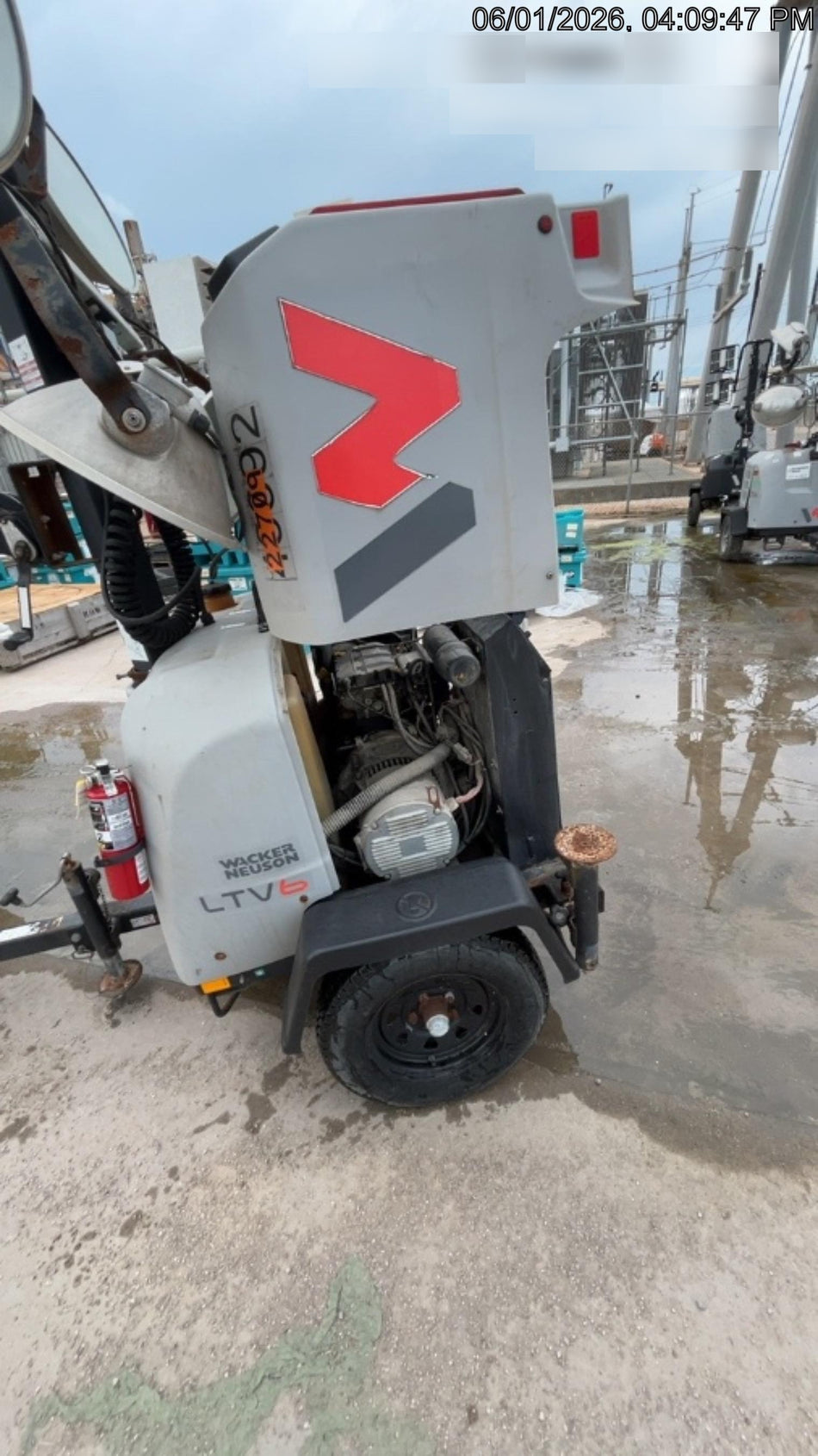 2019 Wacker Neuson LTV6L-MH Wacker Neuson LTV6L Mobile Light Tower w/Fuel Level Sensor Installed