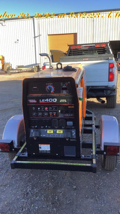 2022 Lincoln Electric LE400 Kubota V1505, Trlr, Cable Rack, Light Kit, ES Decals, T3