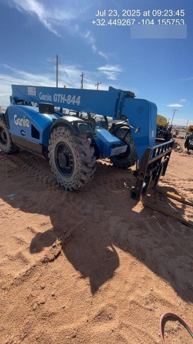 2018 Genie GTH-844 GTH-844 w/Open ROPS, Solid Tires, beacon/work lights, 60" carriage/forks