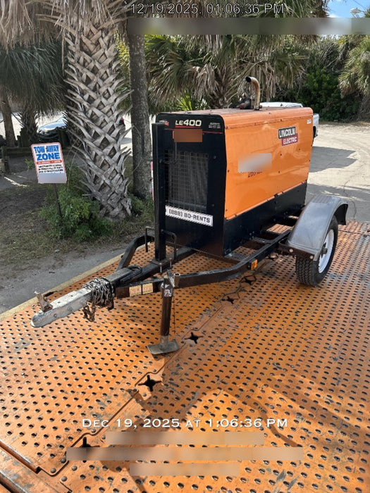 2022 Lincoln Electric LE400 Kubota V1505, Trlr, Cable Rack, Light Kit, ES Decals, T3