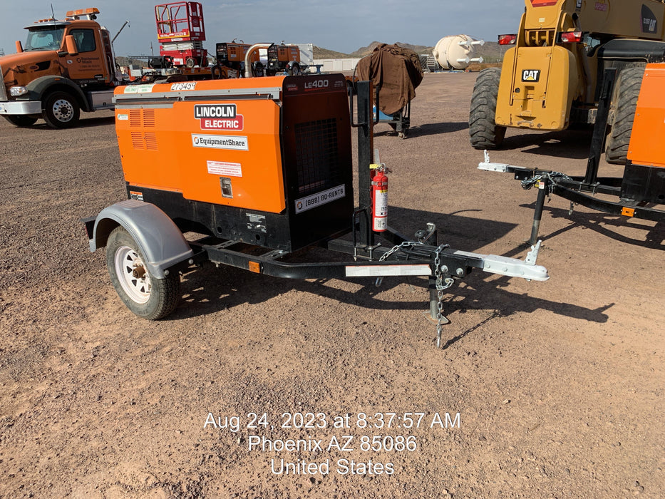 2022 Lincoln Electric LE400 Kubota V1505, Trlr, Cable Rack, Light Kit, ES Decals, T3