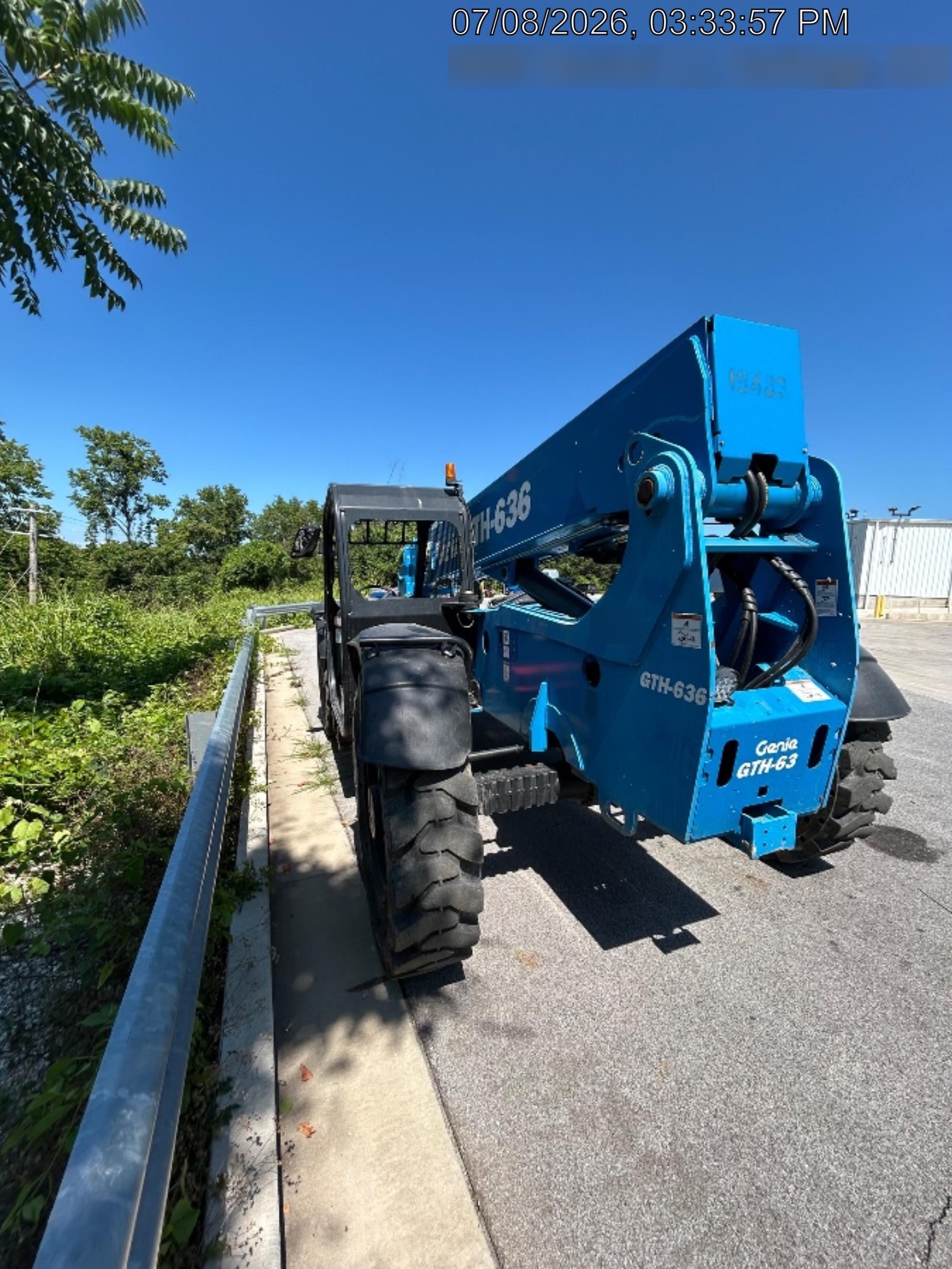 2018 Genie GTH-636 Genie GTH-636 w/Open ROPS, Work Lights, Solid Tires, RH Cab Mesh, Beacon, 48" Carriage and Forks