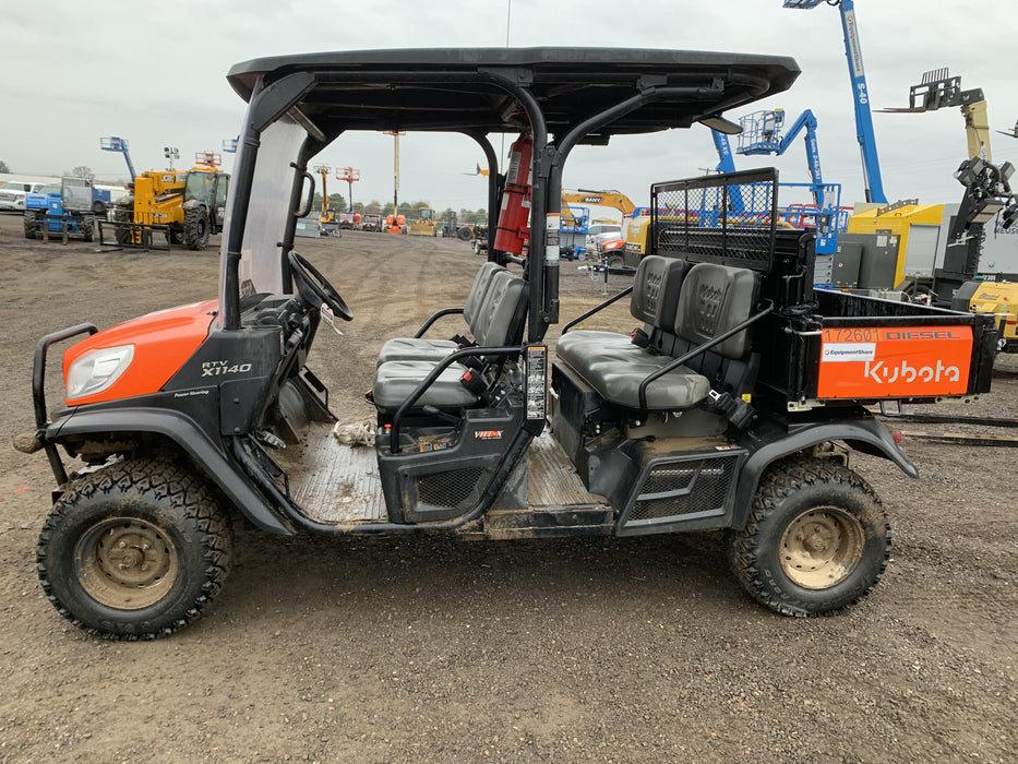 2022 Kubota RTV-X1140W-H Plastic Canopy, Windshield Acrylic Clear, LED Strobe Light, Wire Harness Kit, Back up Alarm