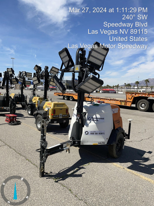 2023 Generac MLT2 Diesel, Flex Switch 120V Input, Powerzone Controller, 
(4) 320W LED Lights, 4kW Generator, 39.9 Gal Fuel Tank, 2" Ball, T3