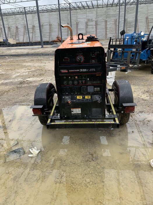 2021 Lincoln Electric Vantage 322 Vantage 322 Ready Pak 3 w/ Decals, ORANGE (includes trailer, cable rack, fender light kit) NO Telematics