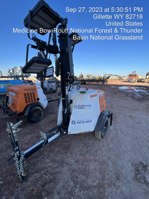 2023 Generac MLT2 Diesel, Flex Switch 120V Input, Powerzone Controller, (4) 320W LED Lights, 4kW Generator, 39.9 Gal Fuel Tank, 2" Ball, T3