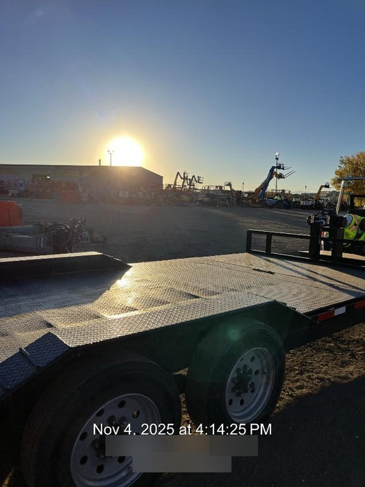 2025 TEXAS PRIDE TRAILERS 21' Lowboy Gravity Tilt Bed 14K Bumper Pull Trailer