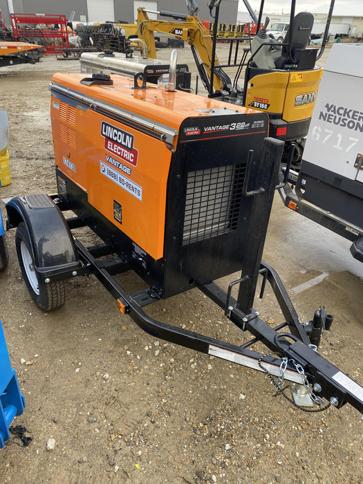 2021 Lincoln Electric Vantage 322 Vantage 322 Ready Pak 3 w/ Decals, ORANGE (includes trailer, cable rack, fender light kit) NO Telematics