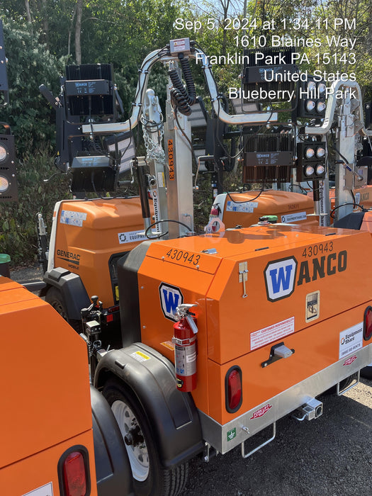 2024 Wanco WLTT-4MM4K Diesel, Deep Sea Controller, Shore Power Plug, Auto Start, (4) 350W LED Floodlights, 4kW Generator, 60 Gal Fuel Tank, 2" Ball, T3