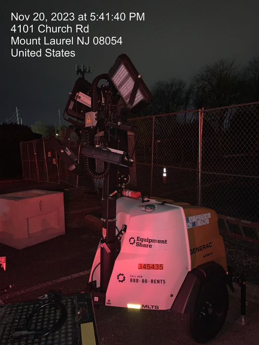 2023 Generac MLT2 Diesel, Flex Switch 120V Input, Powerzone Controller, (4) 320W LED Lights, 4kW Generator, 39.9 Gal Fuel Tank, 2" Ball, T3