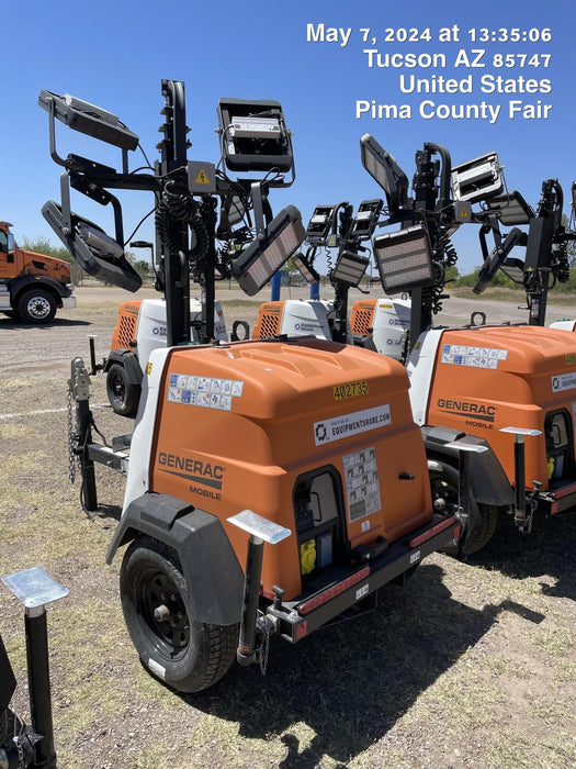 2024 Generac MLT2 Diesel, Flex Switch 120V Input, Powerzone Controller, 
(4) 320W LED Lights, 4kW Generator, 39.9 Gal Fuel Tank, 2" Ball, T3