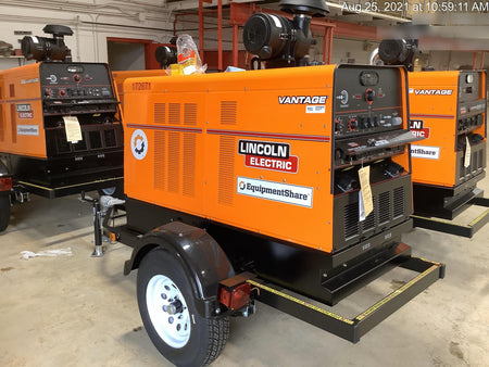 2021 Lincoln Electric Vantage 549X Ready Pak 3, ORANGE (includes trailer, cable rack, fender light kit)